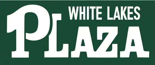 White Lakes Plaza logo in green